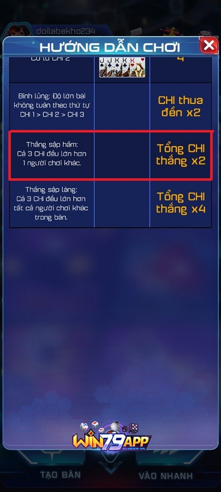 luật tính thưởng mậu binh,